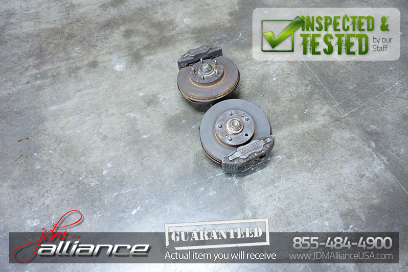 JDM 90-96 Nissan 300ZX Z32 Front 4pot Brakes Rotors Hubs Calipers